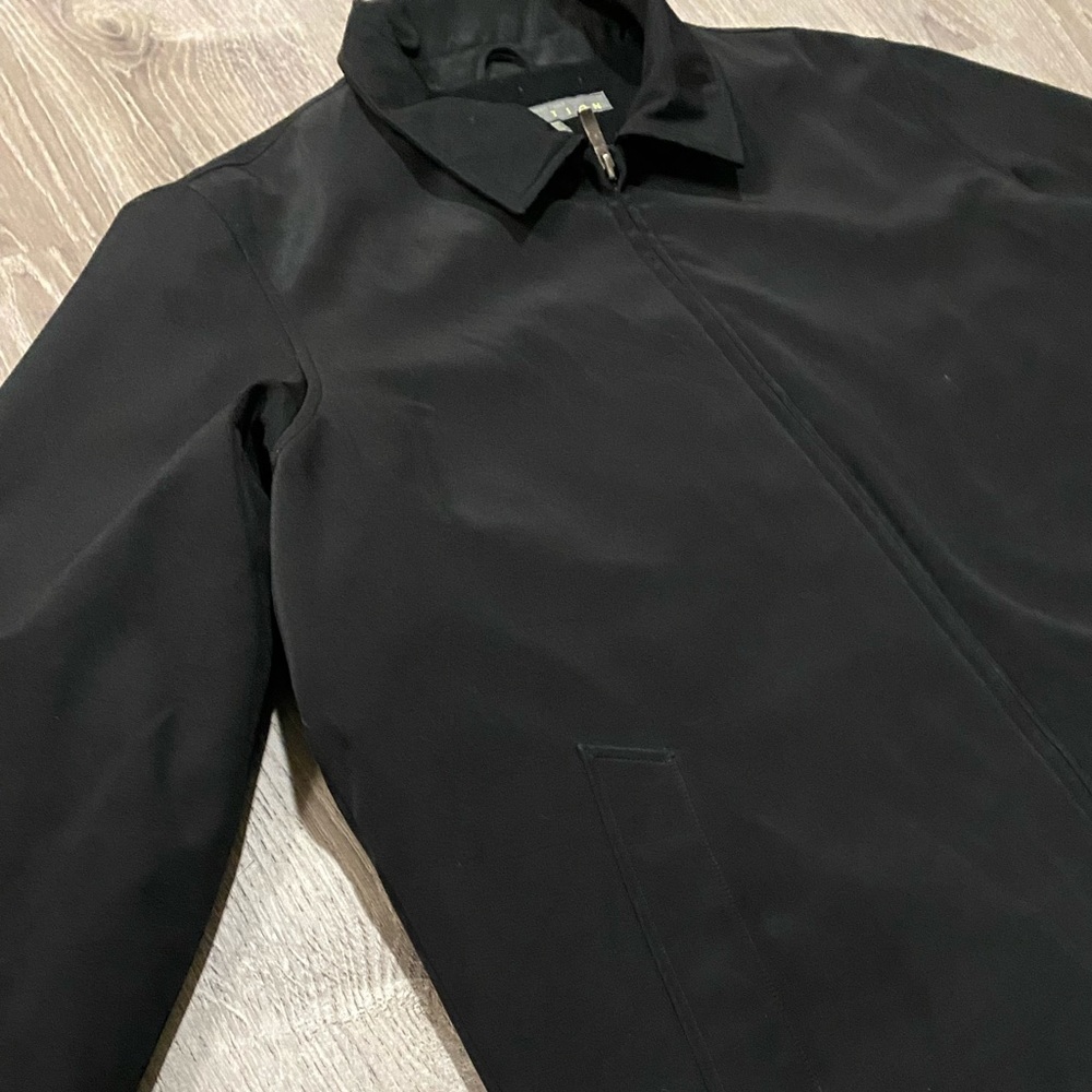Kenneth Cole Reaction Black Lightweight Jacket Full Zip Mock Neck Coat Men’s XXL - Picture 3 of 5